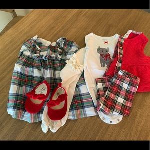 Baby girl Christmas set